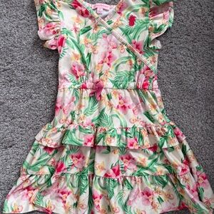 Tommy Bahama Kids Floral Dress - Pink and Green